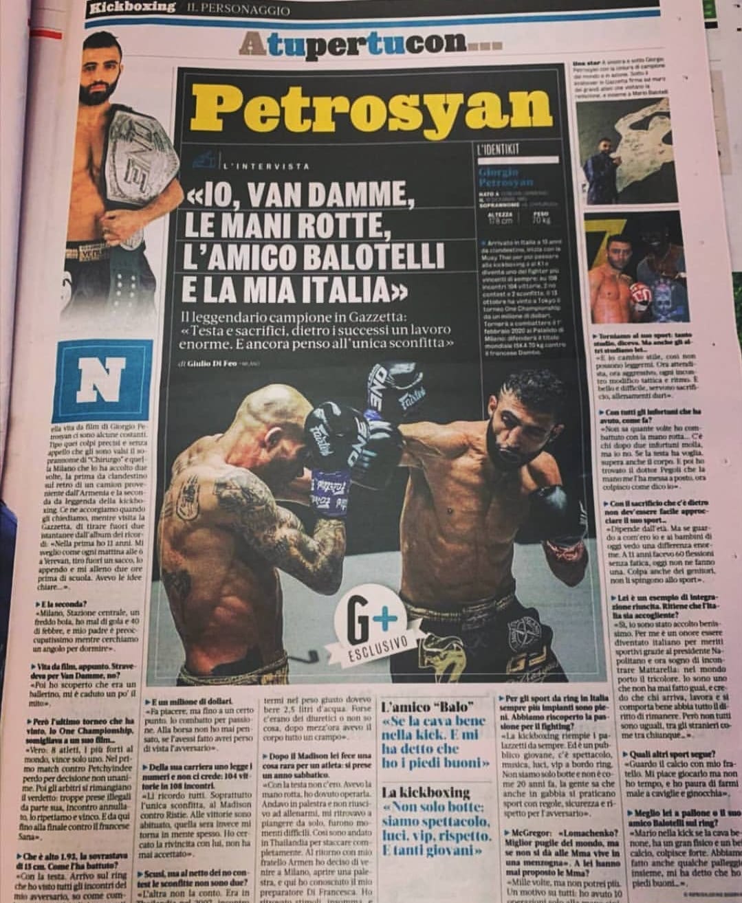 A TU PER TU CON GIORGIO PETROSYAN: TRA RING E INTEGRAZIONE.