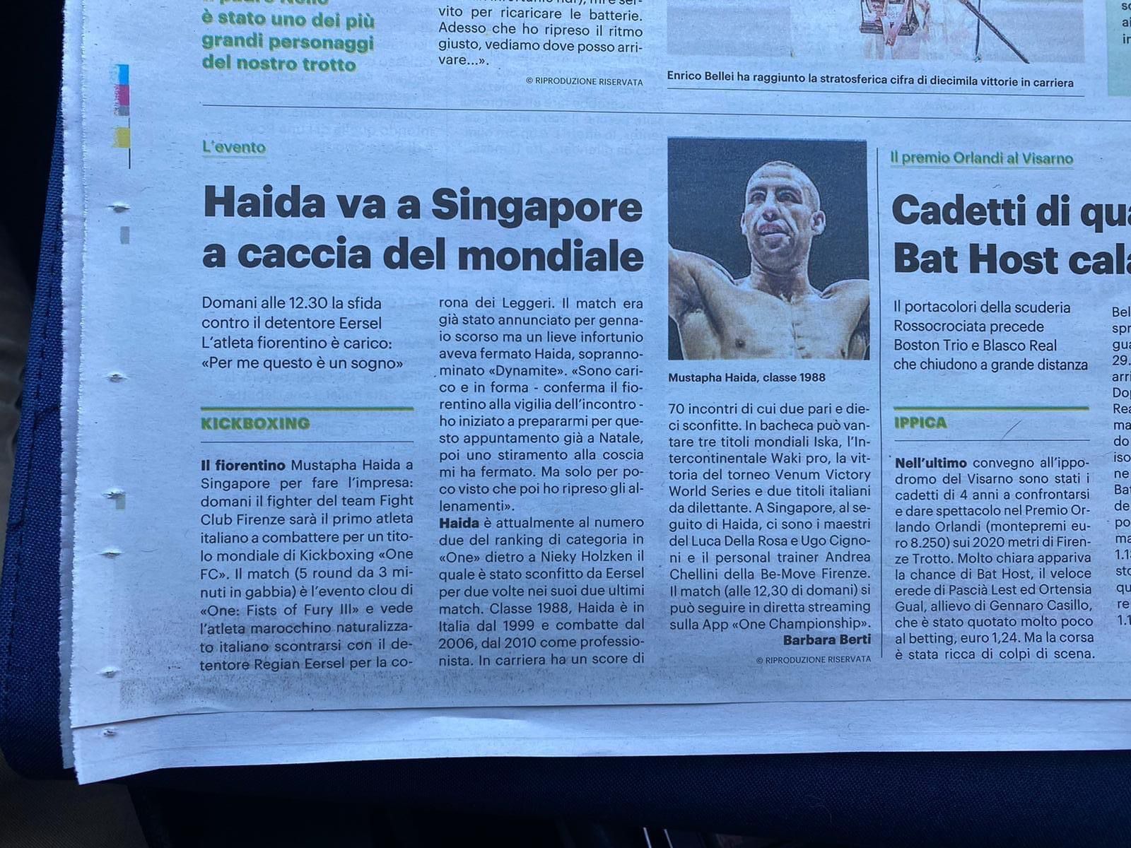 Mustapha Haida a caccia del sogno mondiale!