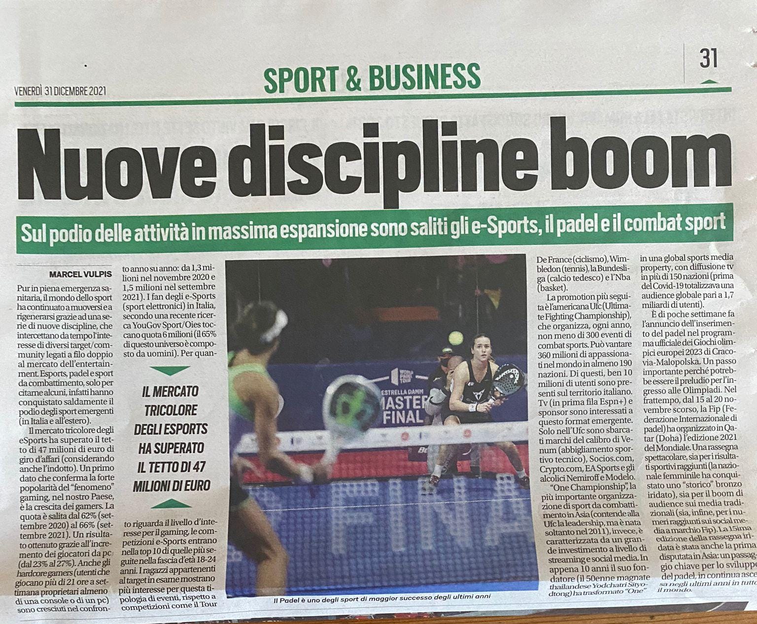 DICONO DI NOI: ONE CHAMPIONSHIP TRA I TREND SPORTIVI 2021.