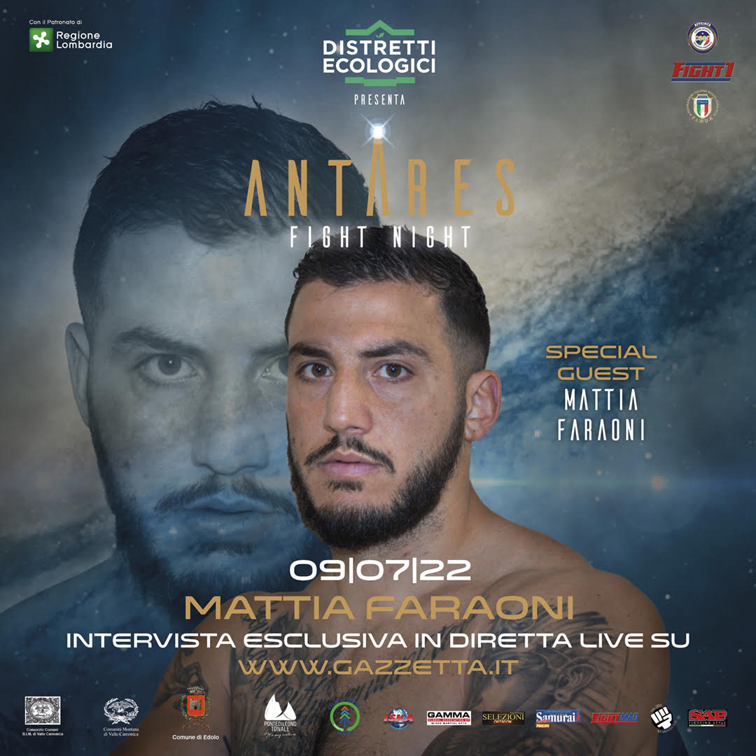 MATTIA FARAONI AD ANTARES FIGHT NIGHT.