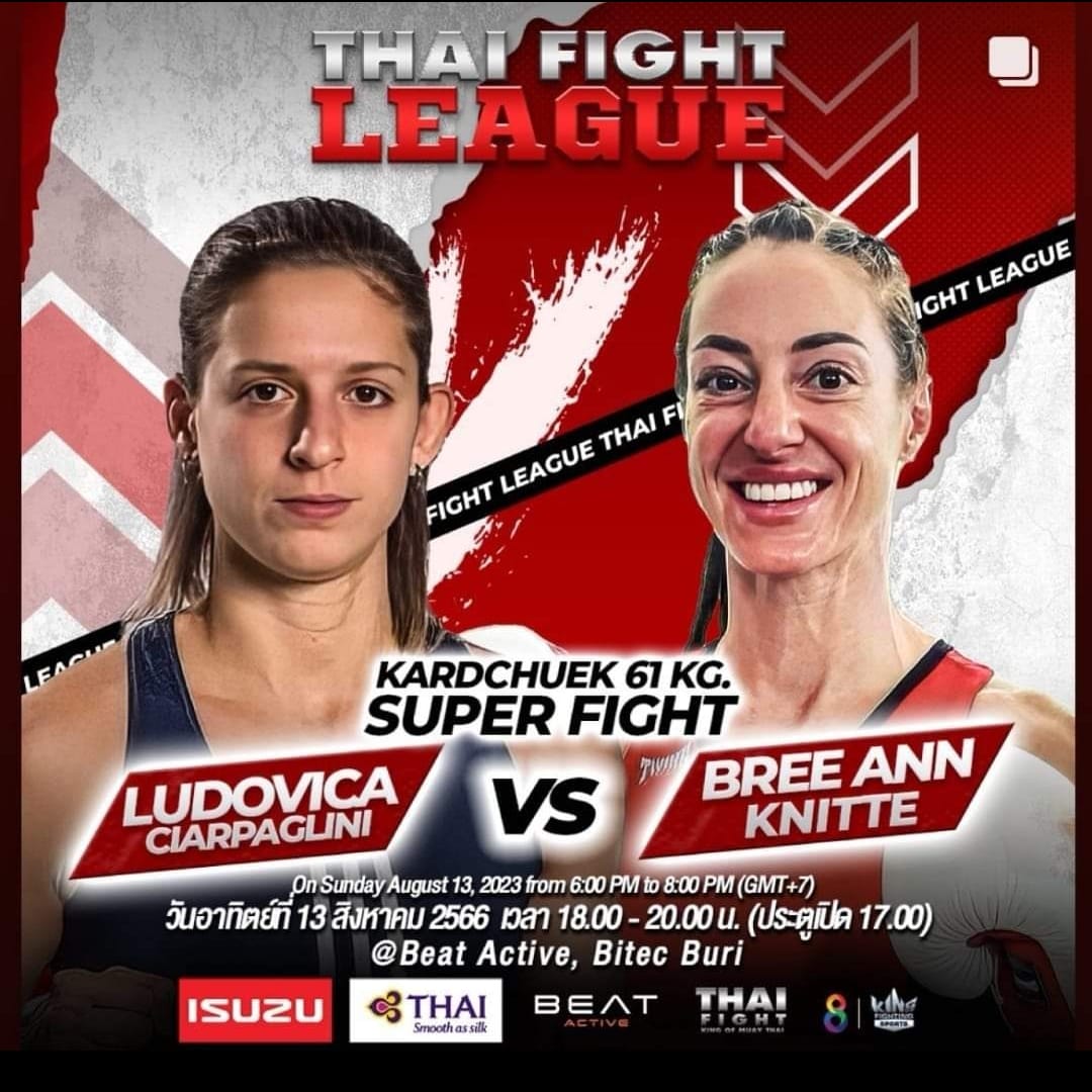 LUDOVICA CIARPAGLINI PRONTA PER UNA NUOVA SFIDA IN THAILANDIA.