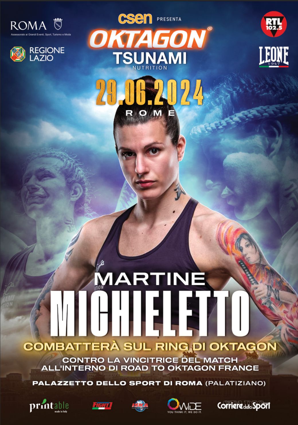 LA KICKBOXING QUEEN NUOVAMENTE A ROMA