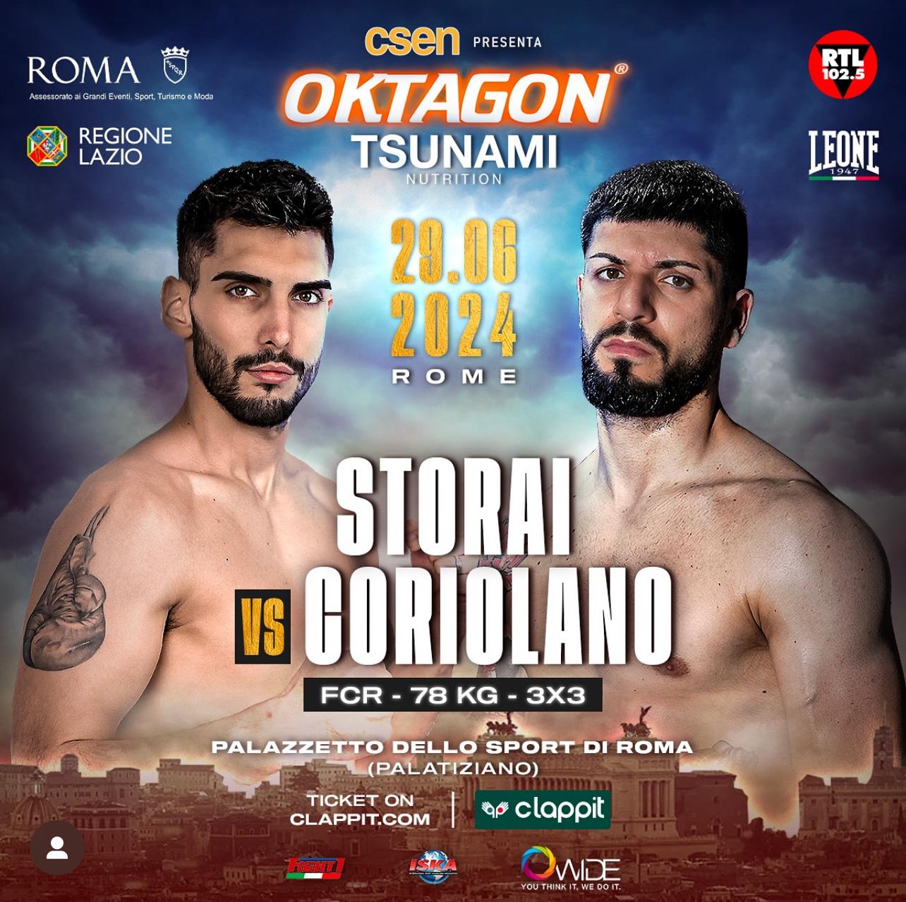 STORAI VS CORIOLANO: IN CORSA PER IL TITOLO INTERNAZIONALE.