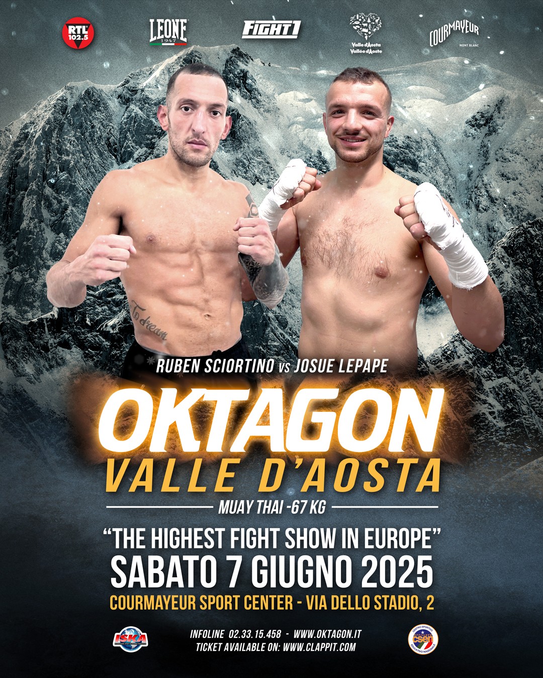 OKTAGON VALLE D’AOSTA: LEPAPE vs SCIORTINO