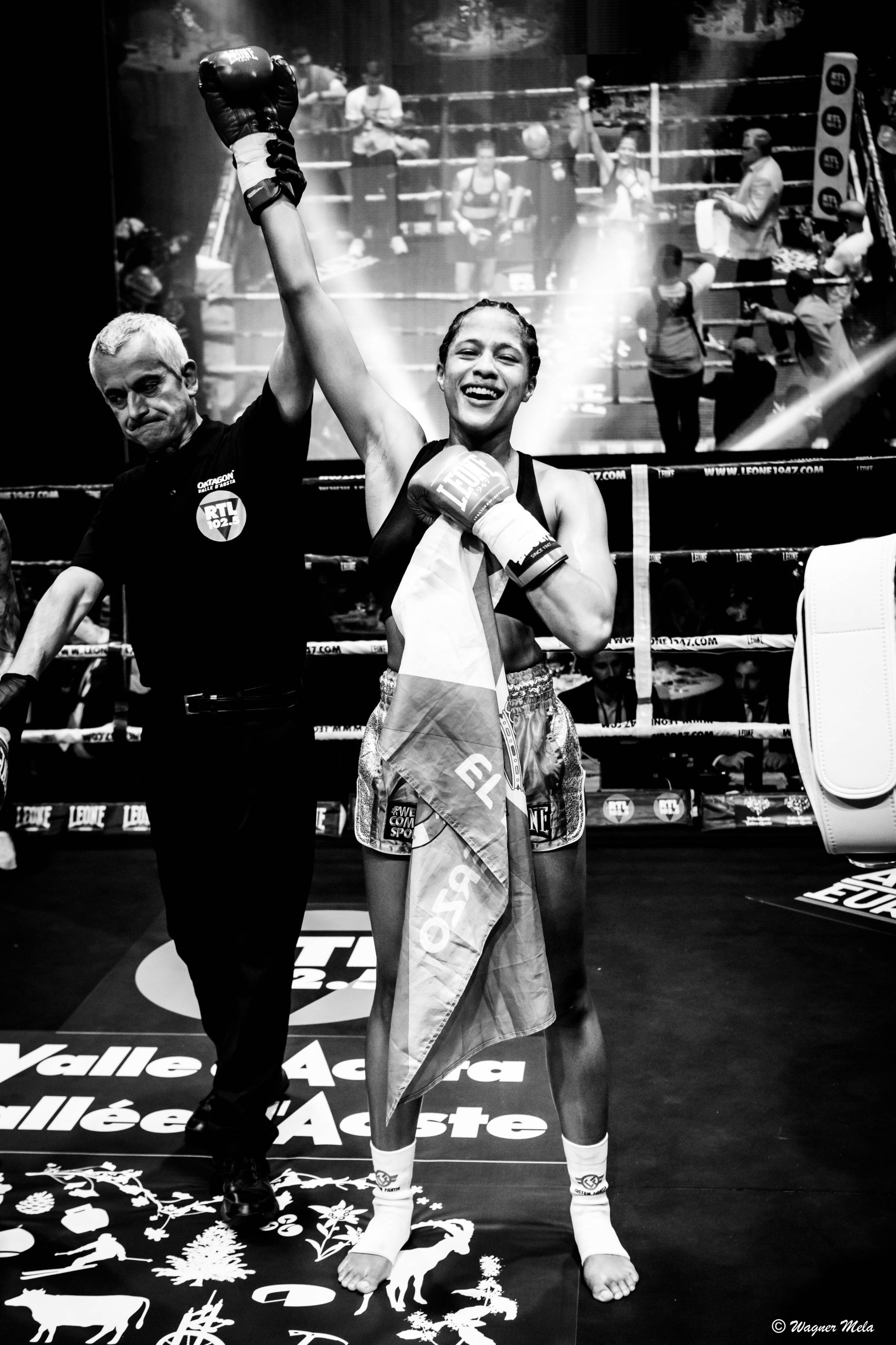 Oktagon Valle d’Aosta incorona la portoghese Débora Évora nuova “regina” della categoria -57kg nel mondiale ISKA